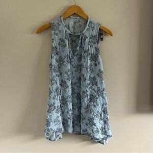 Chic Blue Rose Dress with Cut-Out Detail | Medium | Feminine & Stylish